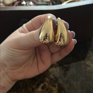 Gold Teardrop Earrings